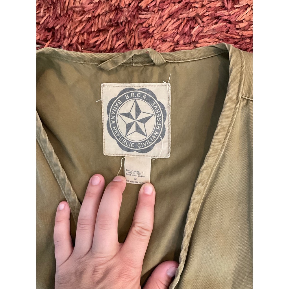 Vintage Banana Republic Civilian Reserve Safari Utility Vest Gorpcore Mens M - Picture 4 of 7